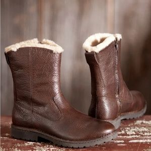 Men's Born Theodore Shearling-Lined Leather Boots